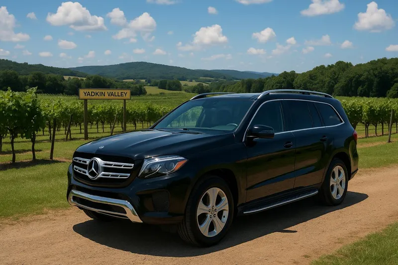 Mercedes GLS 450 black luxury SUV
