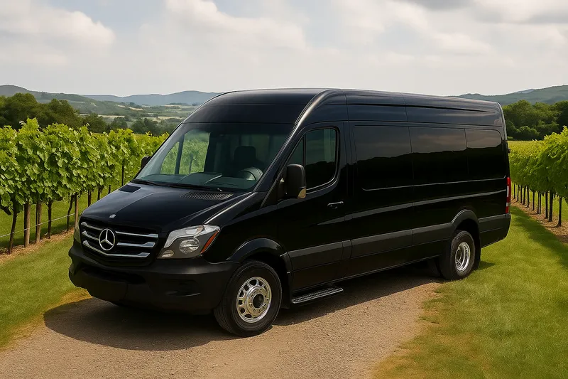 Mercedes Sprinter 3500 black executive shuttle