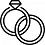 Wedding rings icon